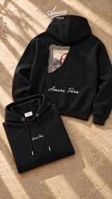 AMARA Paris Hoodie Half Mona T 205007 | Black