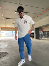 REPRESENT Storms in Heaven T-Shirt OverSize M05229-72 | Flat White