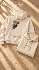 AMARA Paris Hoodie Half Mona T 205007 | Cream