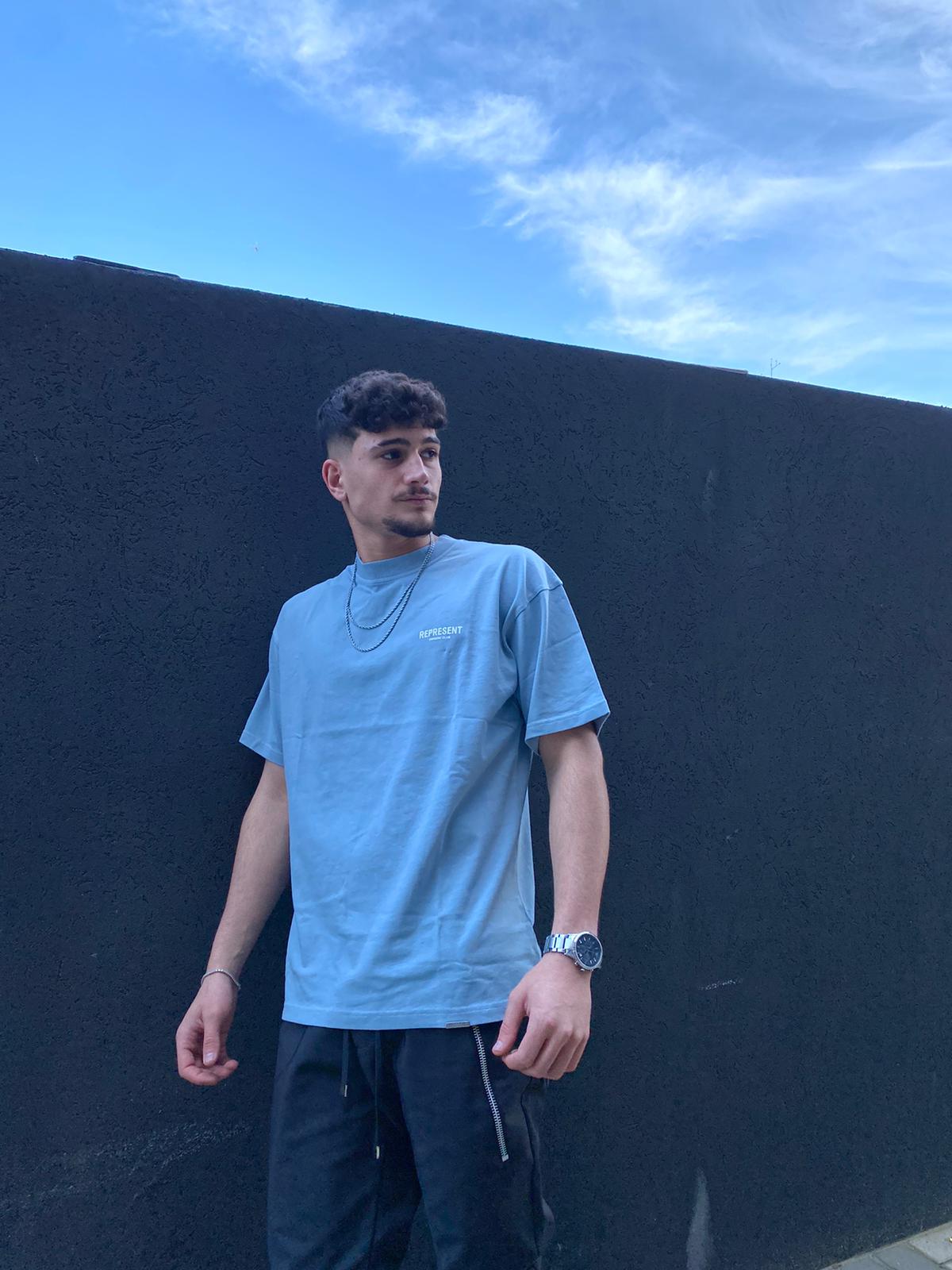 REPRESENT T-shirt OverSize M05149-143 | Powder Blue – Nammos