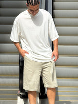 NAMMOS Over SIze Linen T-Shirt RAMPA I White