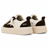 RHUN Sneakers Treble 2027 I Beige Grain Leather / Black Suede