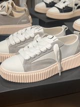 RHUN Sneakers Treble 2027 I Beige Grain Leather / Beige Suede