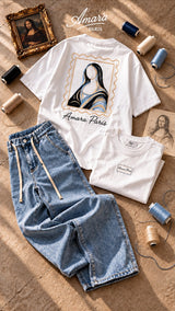AMARA Paris Cotton Art Mona T 201005 | White