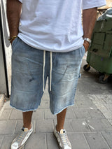 NAMMOS מכנס ג׳ינס קצר אובר סייז I Blue