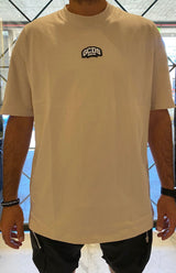 GCDS GC242MT03 OverSize T-Shirt 013 | Bleached Sand (Beige)