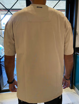 GCDS GC242MT03 OverSize T-Shirt 013 | Bleached Sand (Beige)