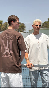 AMARA Paris Cotton OverSize T-Shirt 101036 | Coffe Wash