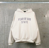 ESSENTIALS FEAR OF GOD OverSize Hoodie 192BT246252F | White