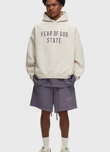 ESSENTIALS FEAR OF GOD OverSize Hoodie 192BT246252F | White