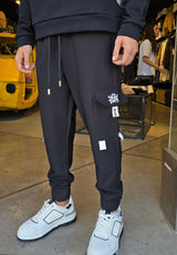 GCDS GC242MP01-001 Loose Cargo Pants | Black