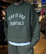 ESSENTIALS FEAR OF GOD OverSize Sweatshirt 192BT246265F | Green