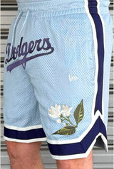 NEW ERA MLB FLORAL MESH SHORT LOSDOD 60596331 | Light Blue