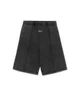 GCDS B1CM3102JH6 Stone Washed SweatShorts | Dark Grey