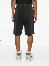 GCDS B1CM3102JH6 Stone Washed SweatShorts | Dark Grey