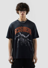 GCDS B1CM2321JH8 GCDSWEAR Spider OverSize T-Shirt | Black