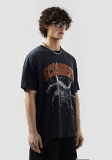 GCDS B1CM2321JH8 GCDSWEAR Spider OverSize T-Shirt | Black