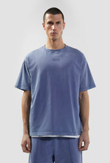 GCDS B1CM2320JH5 Stone Washed OverSize T-Shirt | Dark Purple