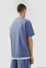 GCDS B1CM2320JH5 Stone Washed OverSize T-Shirt | Dark Purple