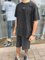 GCDS B1CM2320JH5 Stone Washed OverSize T-Shirt | Dark Grey