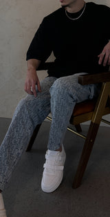 Nammos Over Size Jeans Letters | Light Blue