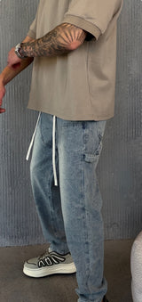 Nammos Over Size Jeans | Light Blue