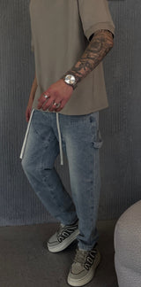 Nammos Over Size Jeans | Light Blue