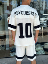 Nammos חליפה אובר סייז Be your self | White/Black