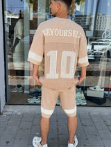 Nammos חליפה אובר סייז Be your self | Camel/White