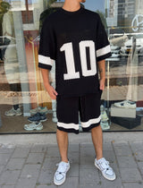 Nammos חליפה אובר סייז Be your self | Black/White