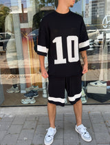 Nammos חליפה אובר סייז Be your self | Black/White