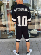 Nammos חליפה אובר סייז Be your self | Black/White