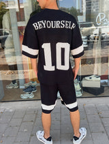 Nammos חליפה אובר סייז Be your self | Black/White