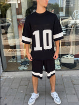 Nammos חליפה אובר סייז Be your self | Black/White