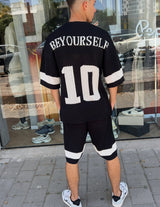 Nammos חליפה אובר סייז Be your self | Black/White