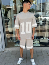 Nammos חליפה אובר סייז Be your self | Grey/White