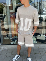 Nammos חליפה אובר סייז Be your self | Grey/White