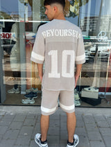 Nammos חליפה אובר סייז Be your self | Grey/White