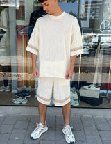 Nammos חליפה אובר סייז 88 | White/Camel