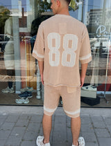 Nammos חליפה אובר סייז 88 | Camel/White