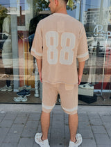 Nammos חליפה אובר סייז 88 | Camel/White