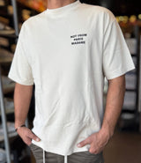 Drole de Monsieur Le T-Shirt Slogan PERM-TS203-CO002 | Beige