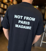 Drole de Monsieur Le T-Shirt Slogan PERM-TS203-CO002 | Black