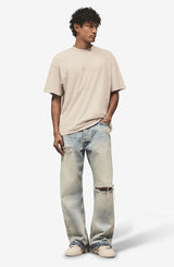 REPRESENT Embroldered Serlf Logo T-Shirt MLM100234-25 I Concrete