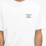 Drole de Monsieur Le T-Shirt Slogan PERM-TS203-CO002 | White