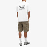 Drole de Monsieur Le T-Shirt Slogan PERM-TS203-CO002 | White