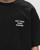 Drole de Monsieur Le T-Shirt Slogan PERM-TS203-CO002 | Black