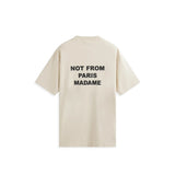 Drole de Monsieur Le T-Shirt Slogan PERM-TS203-CO002 | Beige