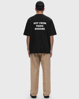 Drole de Monsieur Le T-Shirt Slogan PERM-TS203-CO002 | Black