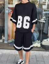 Nammos חליפה אובר סייז 86 | Black/White